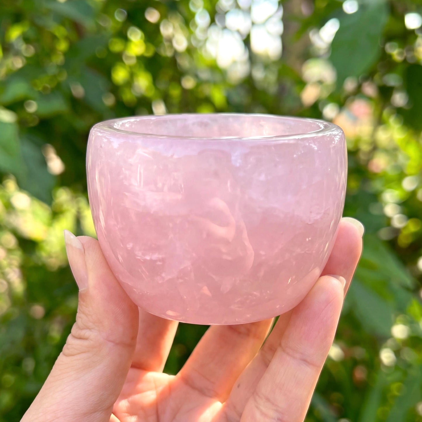 Hand Carved Natural Crystal Coffee Cup, Quartz Gemstone Tea Cup, Reiki Healing Energy Drinkware, Unique Gift for Her Him, Anniversary