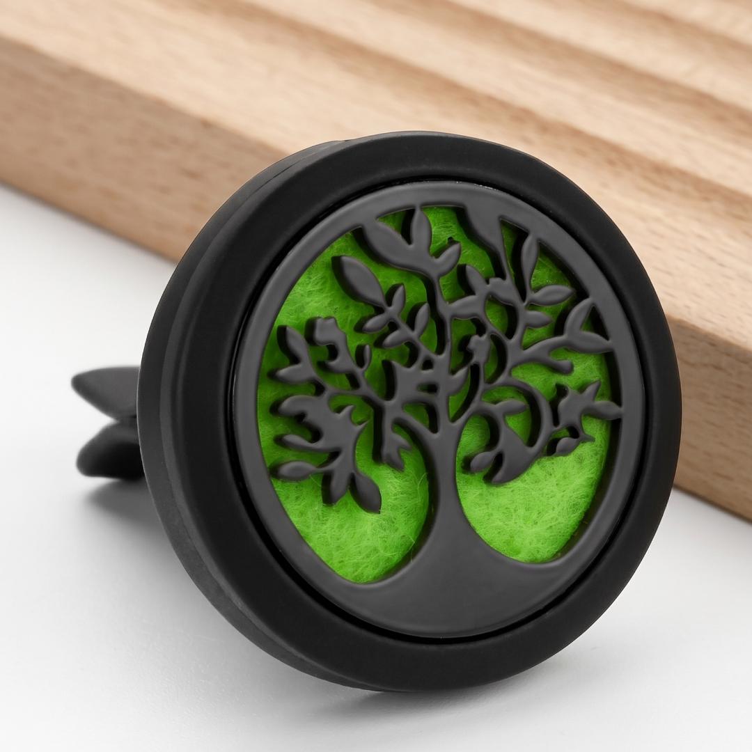 Stainless Steel Black Car Vent Essential Oil Diffuser Clip, Aromatherapy Air Freshener, Mini Car Air Vent Perfume, Unique Car Decor Gift