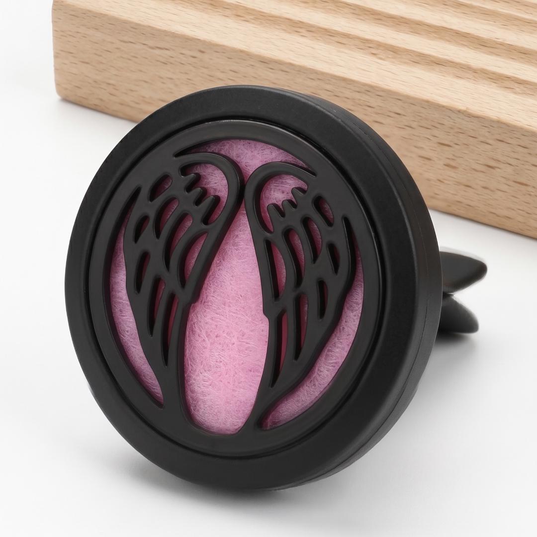 Stainless Steel Black Car Vent Essential Oil Diffuser Clip, Aromatherapy Air Freshener, Mini Car Air Vent Perfume, Unique Car Decor Gift