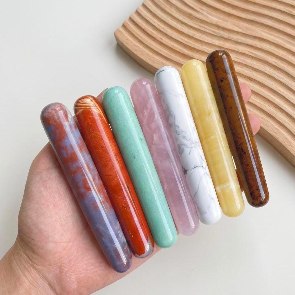 Personalized Engraved Crystal Wand, Polished Gemstone Rod, Natural Crystal Collectible, Desk Ornament & Custom Crystal Gift