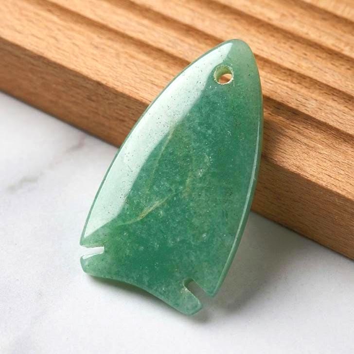 Gemstone Fish Pendant for Necklace Making, Hand Carved Natural Stone Animal Charm DIY, Ocean Inspired Unique Gift for Her
