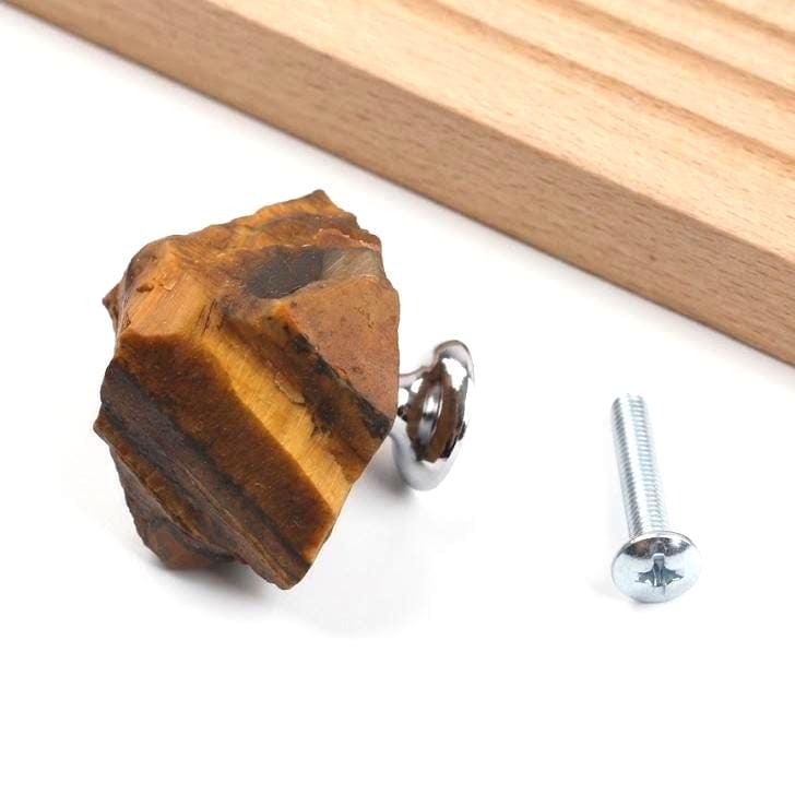 Natural Raw Crystal Cabinet Knobs with Screws, Amethyst Quartz Drawer Pulls, Unique Stone Wardrobe Handles, Funky Decorative Dresser Knobs