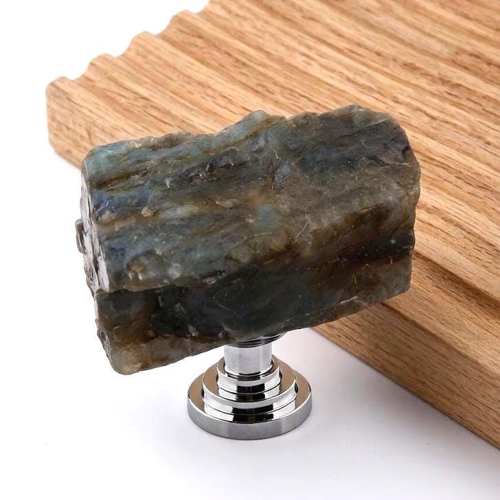 Raw Amethyst Quartz Cabinet Knobs, Natural Crystal Drawer Pulls with Screws, Unique Stone Wardrobe Handles, Ikea Hemnes Dresser Knobs Hack