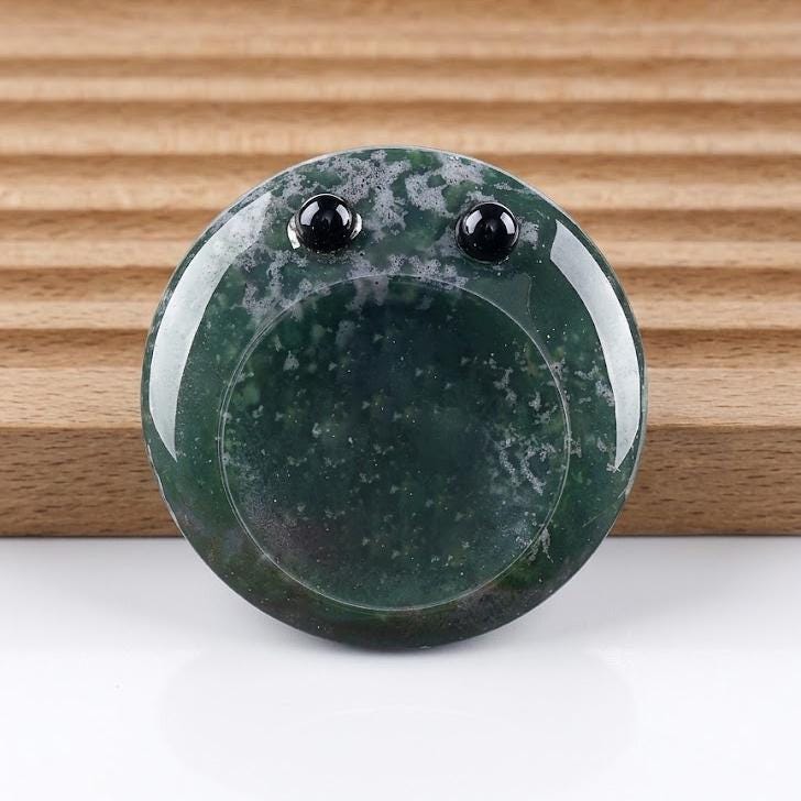 Crystal Worry Stone, Pocket Hug Token, Cute Frog Palm Stone, Thinking of You Gift, Assorted Mixed Crystals, Cute Keepsake Ornament
