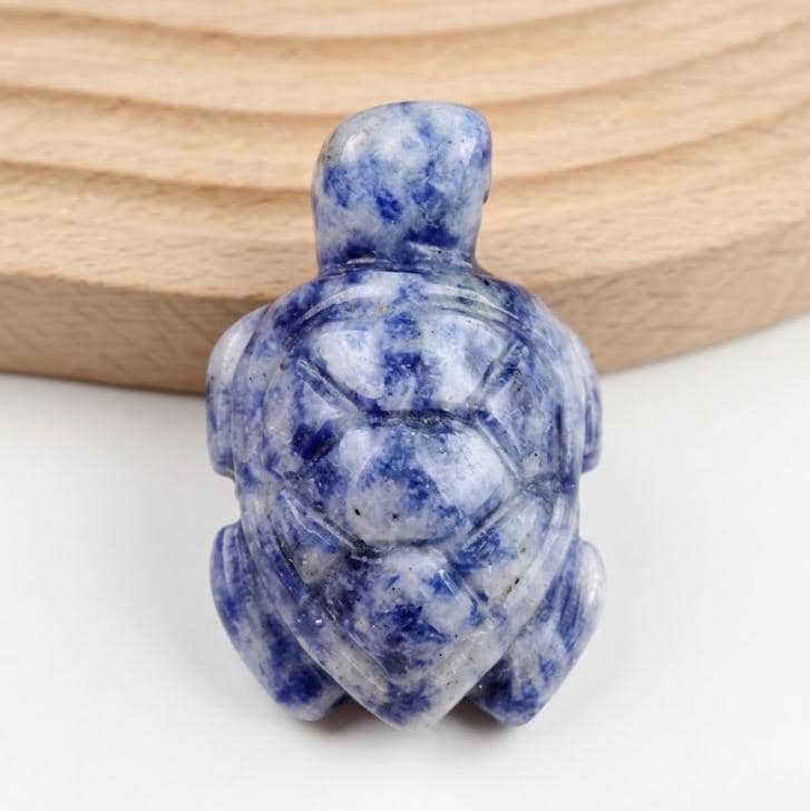 Natural Stone Turtle Figurine, Mini Gemstone Sea Turtle Statue, Handcarved Quartz Animal Charm, Cute Desk Decor, Turtle Gift for Her