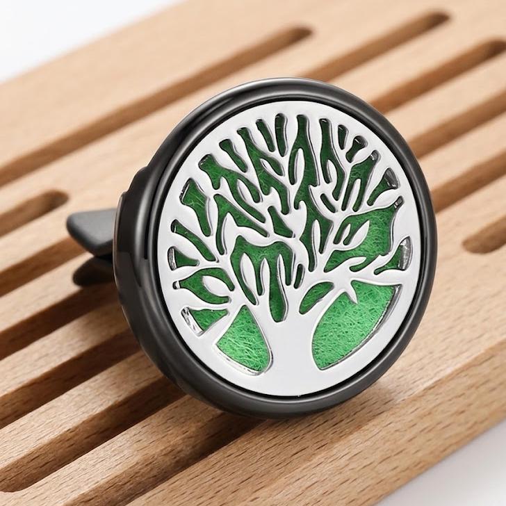 Stainless Steel Car Vent Essential Oil Diffuser Clip, Aromatherapy Air Freshener, Mini Car Air Vent Perfume, Unique Car Decor Gift