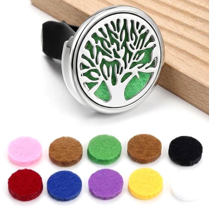 Stainless Steel Car Vent Essential Oil Diffuser Clip, Aromatherapy Air Freshener, Mini Car Air Vent Perfume, Unique Car Decor Gift