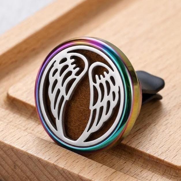 Stainless Steel Car Vent Essential Oil Diffuser Clip, Aromatherapy Air Freshener, Mini Car Air Vent Perfume, Unique Car Decor Gift