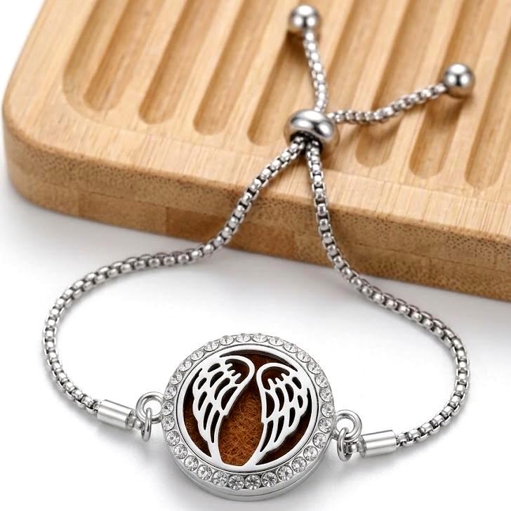 Essential Oil Diffuser Bracelet, Tree of Life Mandala Cat Design, Adjustable Steel Aromatherapy Bracelet, Self Care Gift for Her