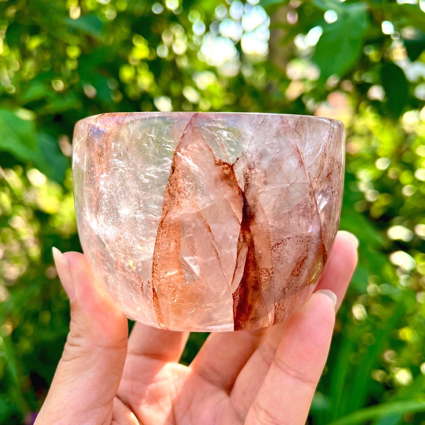 Hand Carved Natural Crystal Coffee Cup, Quartz Gemstone Tea Cup, Reiki Healing Energy Drinkware, Unique Gift for Her Him, Anniversary