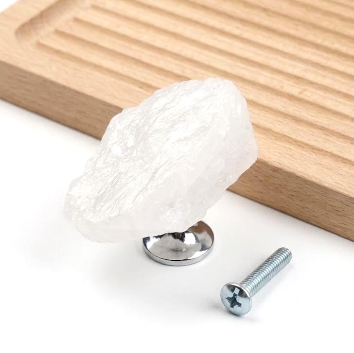 Natural Raw Crystal Cabinet Knobs with Screws, Amethyst Quartz Drawer Pulls, Unique Stone Wardrobe Handles, Funky Decorative Dresser Knobs