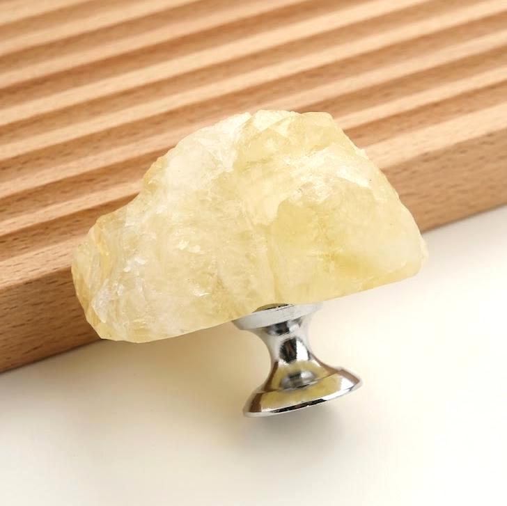 Natural Raw Crystal Cabinet Knobs with Screws, Amethyst Quartz Drawer Pulls, Unique Stone Wardrobe Handles, Funky Decorative Dresser Knobs