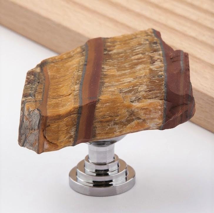 Raw Amethyst Quartz Cabinet Knobs, Natural Crystal Drawer Pulls with Screws, Unique Stone Wardrobe Handles, Ikea Hemnes Dresser Knobs Hack