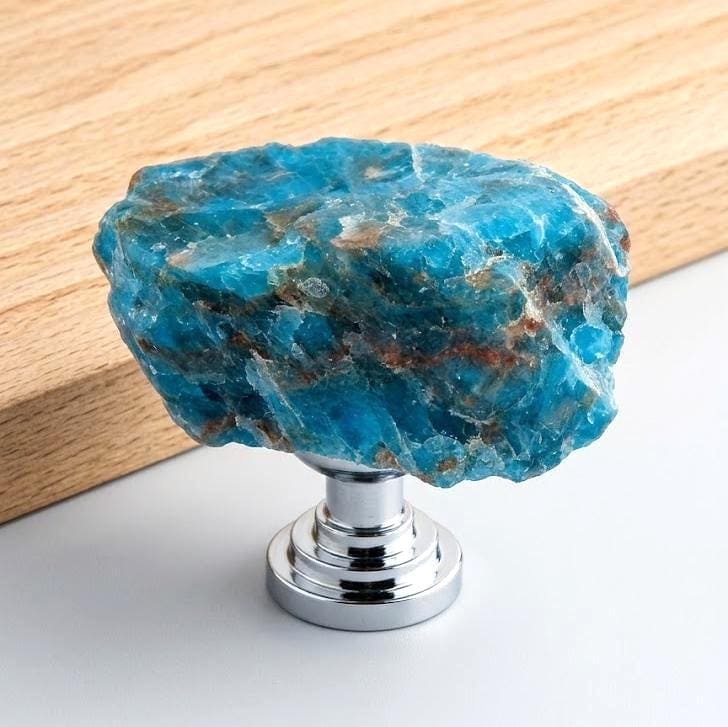 Raw Amethyst Quartz Cabinet Knobs, Natural Crystal Drawer Pulls with Screws, Unique Stone Wardrobe Handles, Ikea Hemnes Dresser Knobs Hack