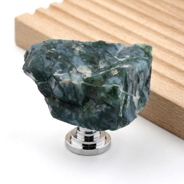 Raw Amethyst Quartz Cabinet Knobs, Natural Crystal Drawer Pulls with Screws, Unique Stone Wardrobe Handles, Ikea Hemnes Dresser Knobs Hack