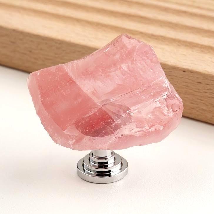 Raw Amethyst Quartz Cabinet Knobs, Natural Crystal Drawer Pulls with Screws, Unique Stone Wardrobe Handles, Ikea Hemnes Dresser Knobs Hack