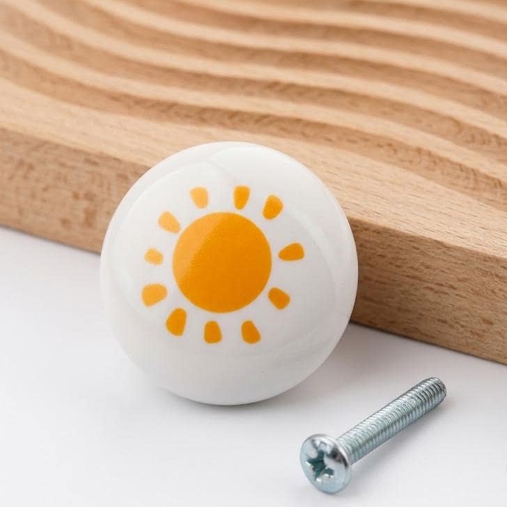 Ceramic Cabinet Knobs and Handles, Rainbow Dresser Knob, Cute Bedroom Knobs for Drawers, Cupboard Handle Pull, Home Decor