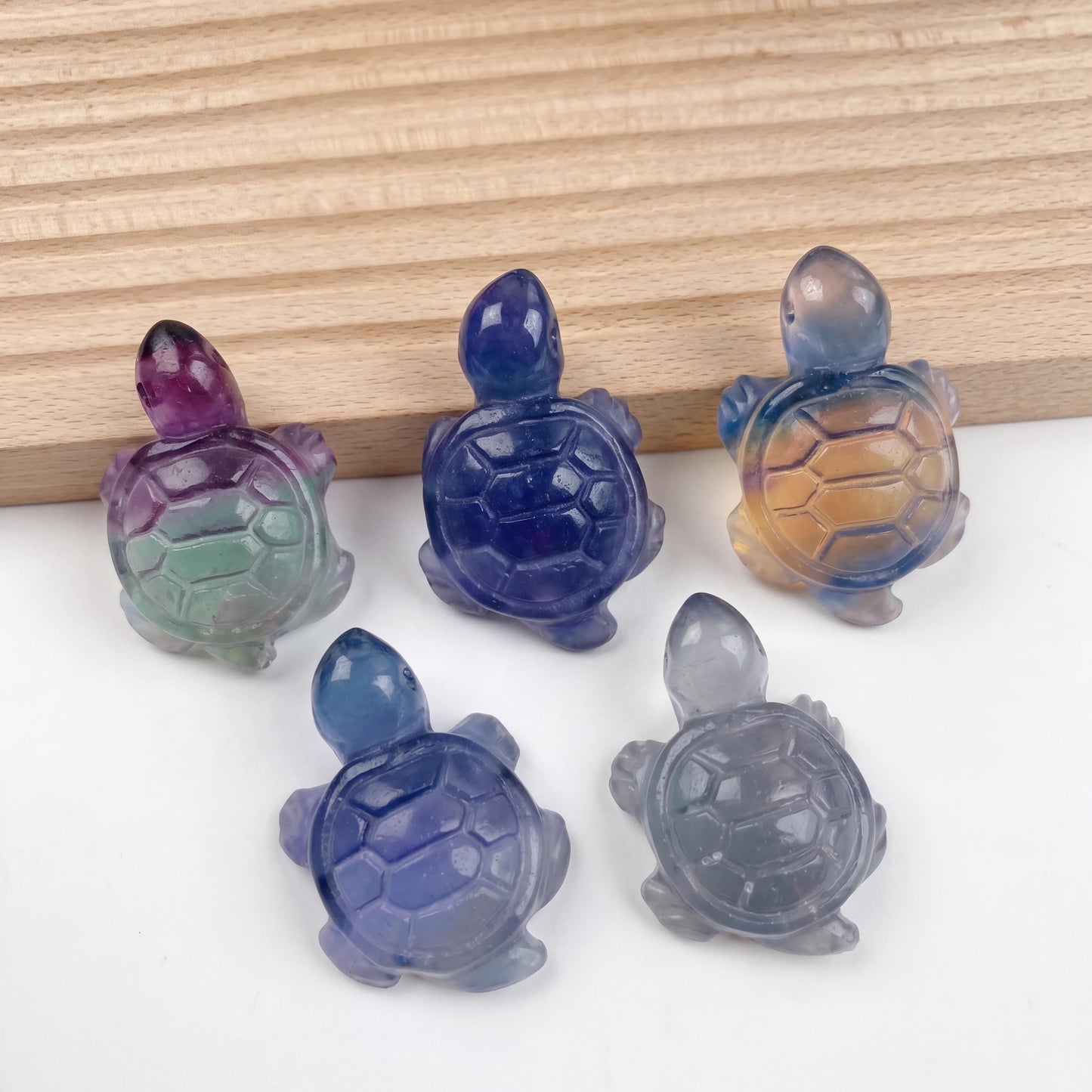 Natural Stone Turtle Figurine, Mini Gemstone Sea Turtle Statue, Handcarved Quartz Animal Charm, Cute Desk Decor, Turtle Gift for Her